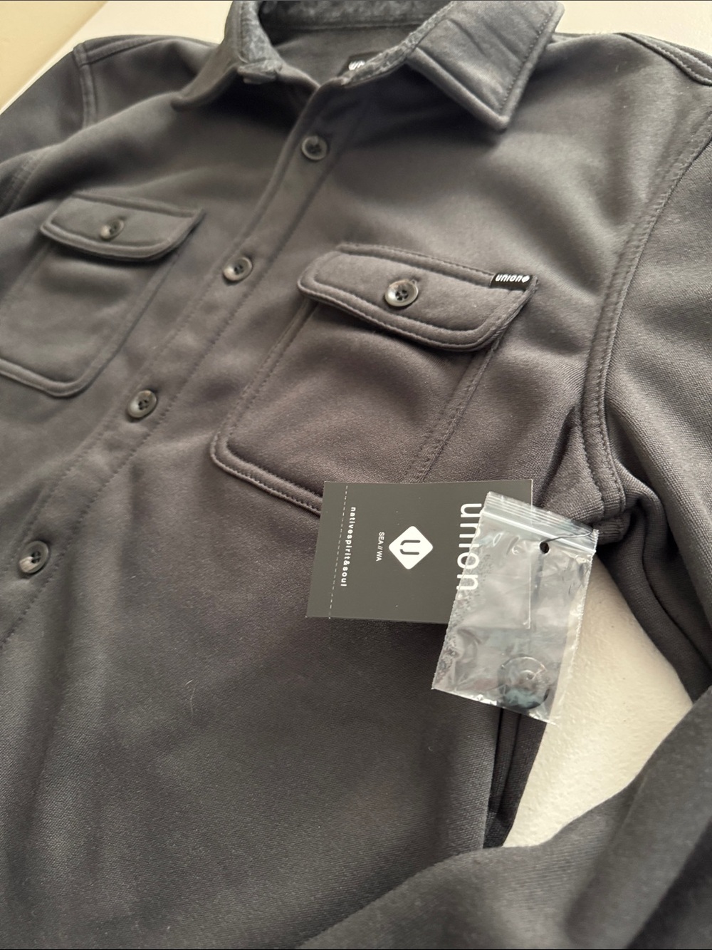 Union Lightweight Charcoal Shirt Jacket - Men's - Picture 3 of 6